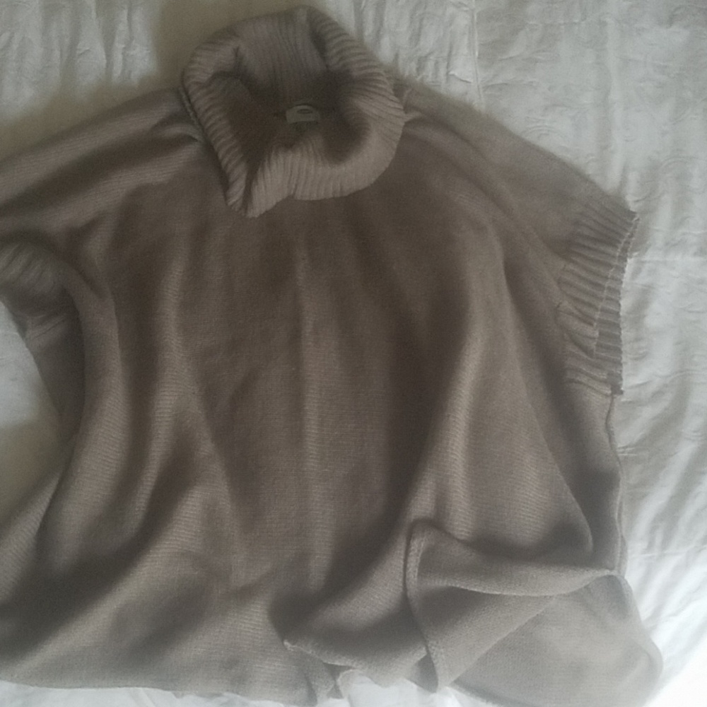 Square knit poncho